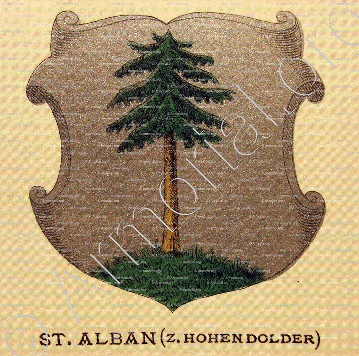 ST. ALBAN_Wappenbuch der Stadt Basel . B.Meyer Knaus 1880_Schweiz 