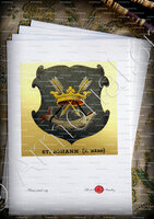 velin-d-Arches-ST. JOHANN zur MÄGD_Wappenbuch der Stadt Basel . B.Meyer Knaus 1880_Schweiz 