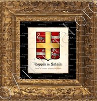 cadre-ancien-or-COPPIN de FALAËN (de)_baron de Coppin, seigneur de Falaën._Belgique