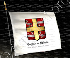 drapeau-COPPIN de FALAËN (de)_baron de Coppin, seigneur de Falaën._Belgique