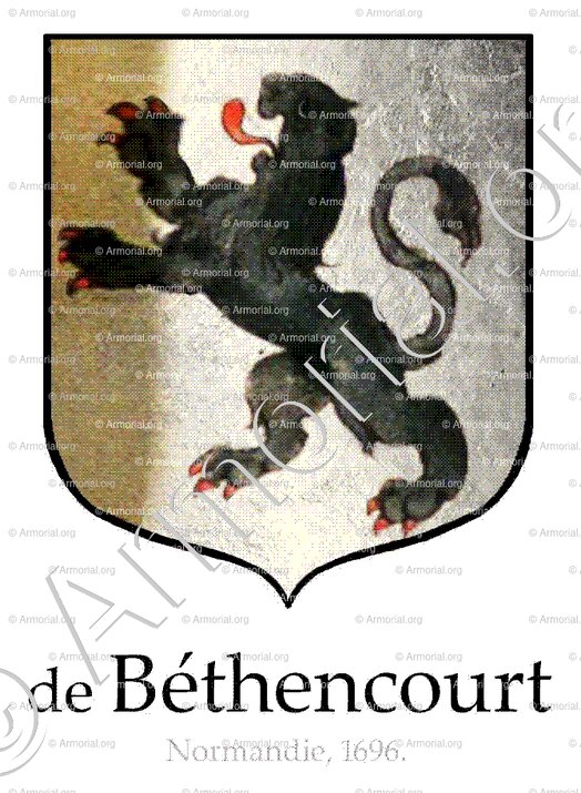 de BÉTHENCOURT_Normandie, 1696._France ()