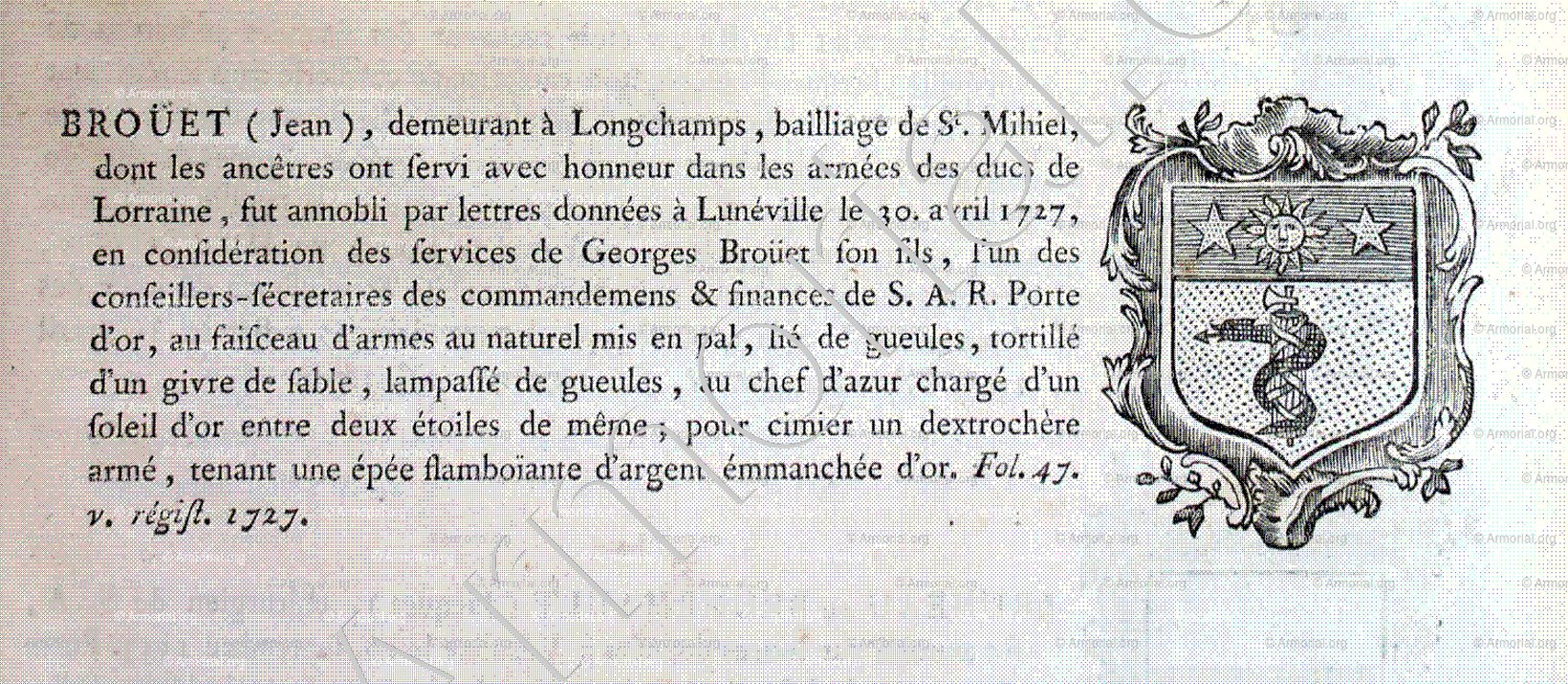 BROÜET_Nobiliaire et Armorial de Lorraine. (A. dom Pelletier, 1758) _France (1)