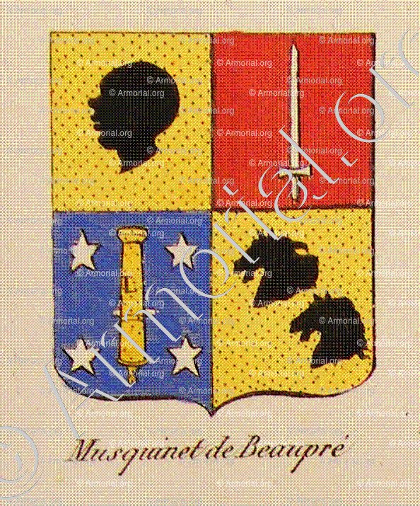 MUSQUINET DE BEAUPRE_Noblesse d'Empire._France