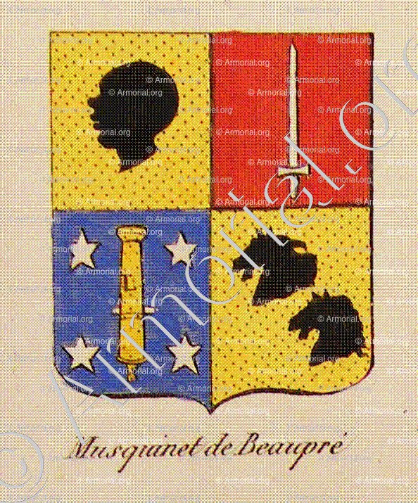 MUSQUINET DE BEAUPRE_Noblesse d'Empire._France