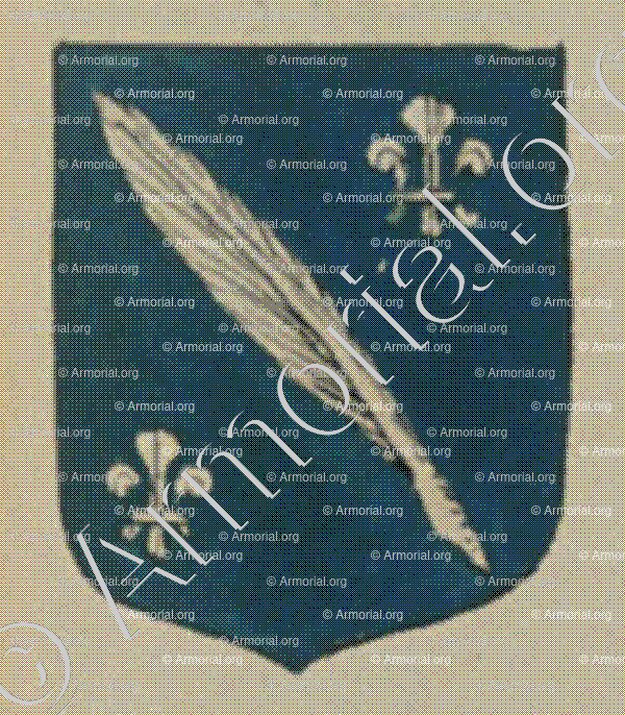 Le Sceau servant à sceller les actes publics de la Wanzenau (Alsace)_Blason enregistré sous le règne de Louis XIV_France 