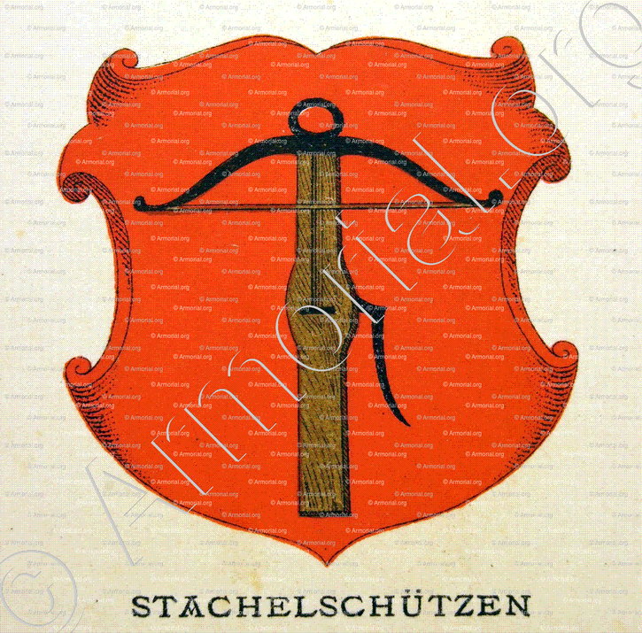 STACHELSCHÜTZEN_Wappenbuch der Stadt Basel . B.Meyer Knaus 1880_Schweiz 