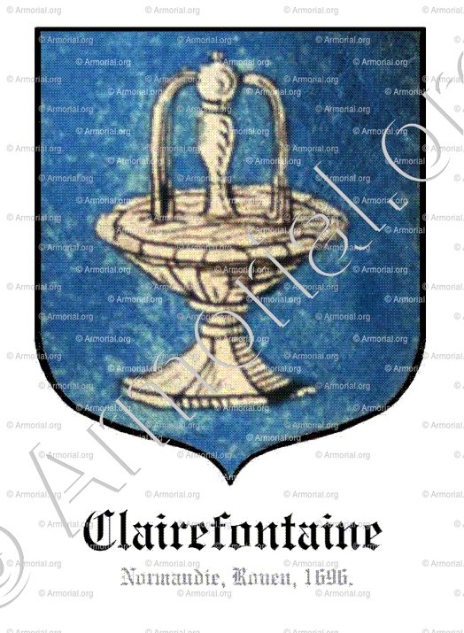 CLAIREFONTAINE_Normandie, Rouen 1696._France