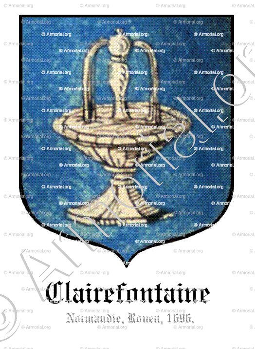 CLAIREFONTAINE_Normandie, Rouen 1696._France