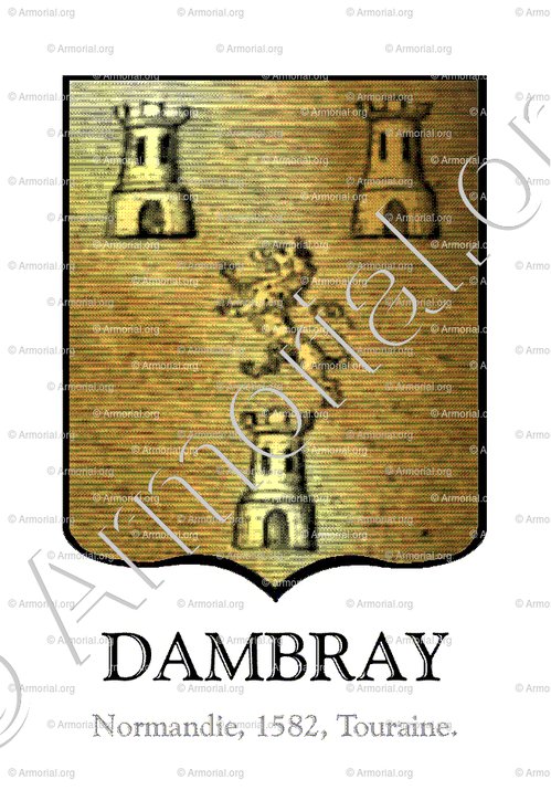 DAMBRAY_Normandie, 1582, Touraine._France