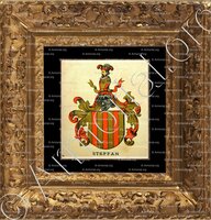 cadre-ancien-or-STEFFAN_Wappenbuch der Stadt Basel . B.Meyer Knaus 1880_Schweiz 