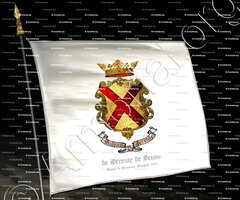 drapeau-de GERENTE Marquis de SENAS_Baron de Senas, Terre de Senas érigée en marquisat en 1642 _France