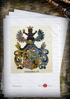 velin-d-Arches-STEHELIN_Wappenbuch der Stadt Basel . B.Meyer Knaus 1880_Schweiz 