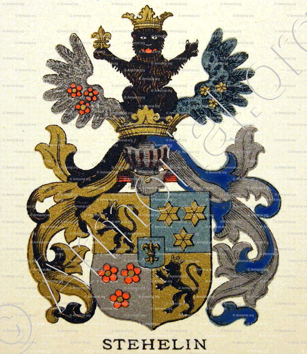 STEHELIN_Wappenbuch der Stadt Basel . B.Meyer Knaus 1880_Schweiz 