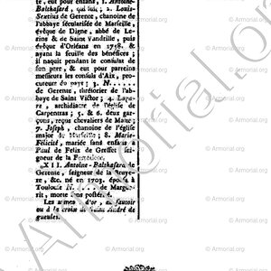 GERENTE_Dictionnaire Généalogique...Paris, 1761._Noblesse de France. - (5)