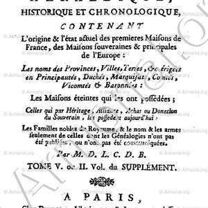 GERENTE_Dictionnaire Généalogique...Paris, 1761._Noblesse de France. - (1)