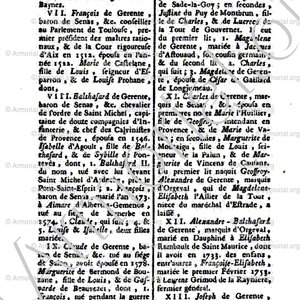 GERENTE_Dictionnaire Généalogique...Paris, 1761._Noblesse de France. - (3)