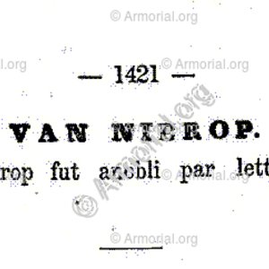 van NIEROP_Nobiliaire des Pays-Bas et du Comté de Bourgogne (1865)_Nederland.