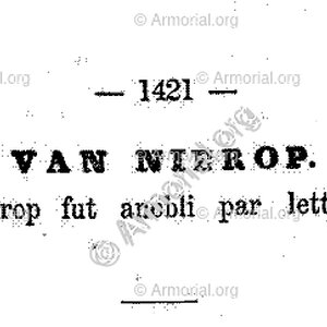 van NIEROP_Nobiliaire des Pays-Bas et du Comté de Bourgogne (1865)_Nederland.