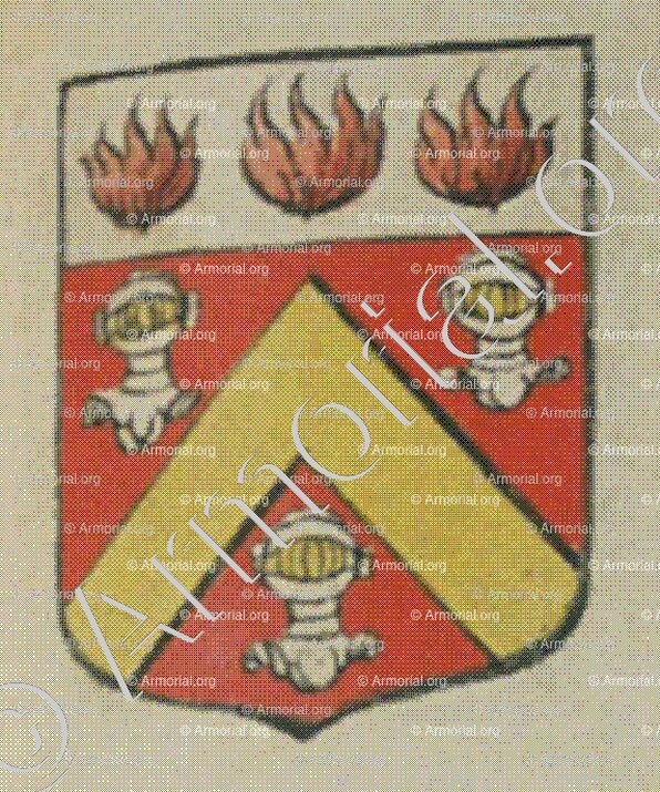 de PESCHERY (Alsace)_Blason enregistré sous le règne de Louis XIV_France