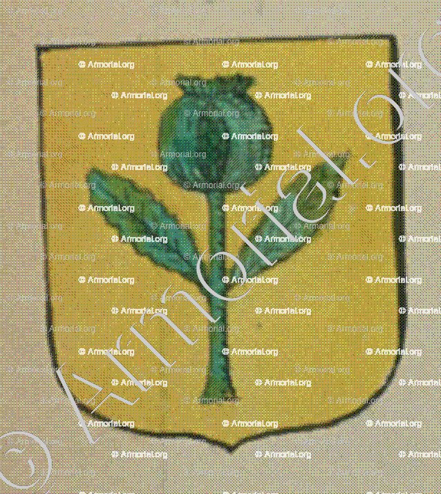 Le village de Nousdorff (Alsace)_Blason enregistré sous le règne de Louis XIV_France 