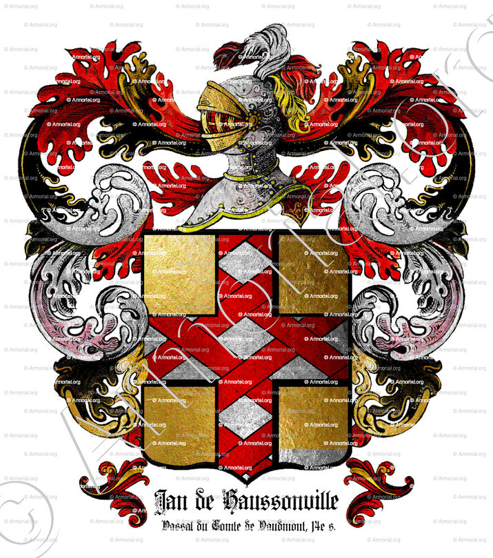 JAN de HAUSSONVILLE_Vassal du comte de Vaudémont, 14e s._France (i)