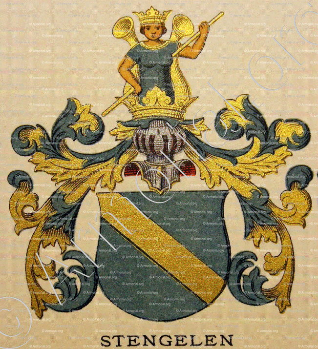 STENGELEN_Wappenbuch der Stadt Basel . B.Meyer Knaus 1880_Schweiz 