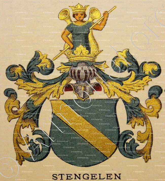 STENGELEN_Wappenbuch der Stadt Basel . B.Meyer Knaus 1880_Schweiz 