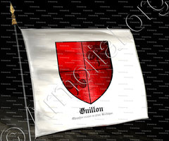 drapeau-GUILLOU_Chevalier croisé en 1248, Bretagne._France