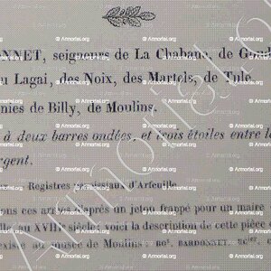 BARDONNET_Armorial du Bourbonnais (Cte G. de Soultrait, 1857)_France (ii)a