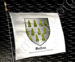 drapeau-GUILLOU_Seigneur de la Lardais, 1479, Bretagne._France