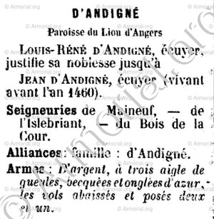 d'ANDIGNÉ_Anjou_France