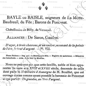 BAYLE_Armorial du Bourbonnais (Cte G. de Soultrait, 1890)_France (ii)