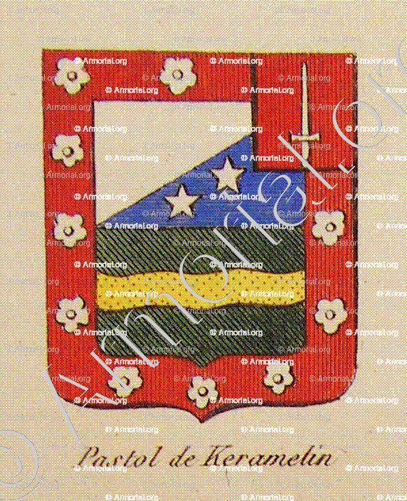 PASTOL DE KERAMELIN_Noblesse d'Empire._France