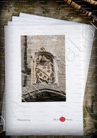 velin-d-Arches-CLEMENT VI_Armoiries au-dessus de la Porte des Champeaux. Palais des papes. Avignon