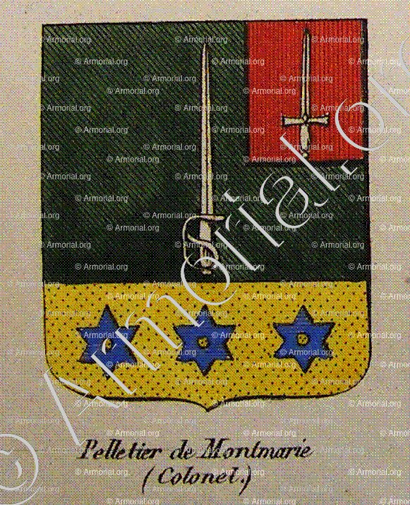 PELLETIER DE MONTMARIE (Colonel)_Noblesse d'Empire._France