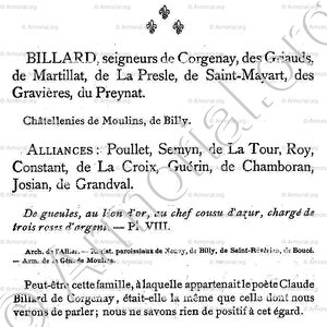 BILLARD_Armorial du Bourbonnais (Cte G. de Soultrait, 1890)_France (ii)