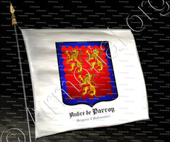 drapeau-André de PARROY_Seigneur d'Audonviller. Lorraine._France