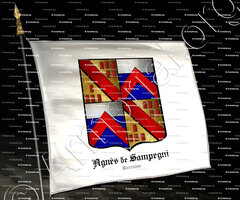 drapeau-Agnès de SAMPEGNI_Lorraine XIV e siècle_France