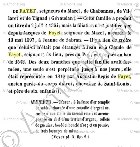De FAYET