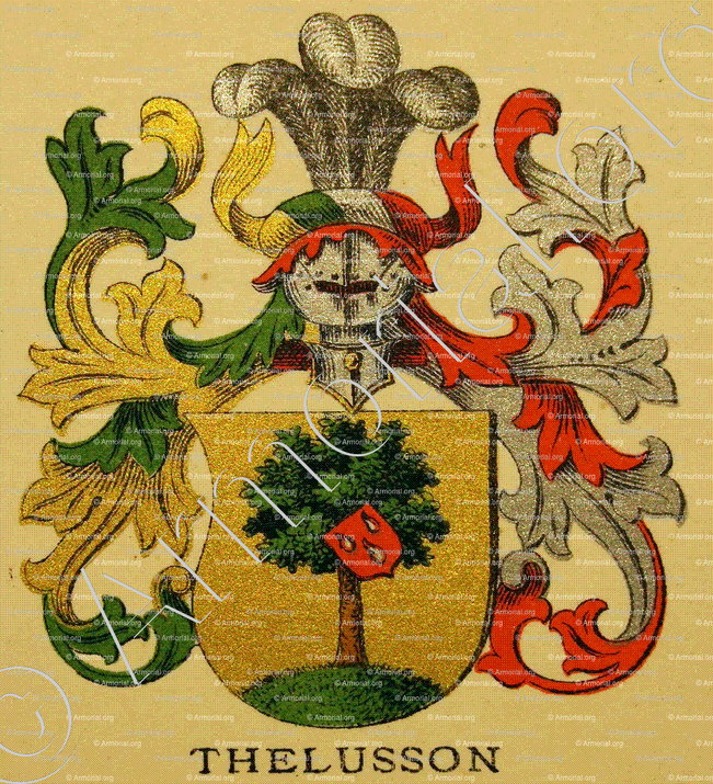 THELUSSON_Wappenbuch der Stadt Basel . B.Meyer Knaus 1880_Schweiz 
