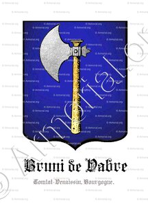 BRUNI de VABRE (Comtat-Venaissin, Bourgogne)