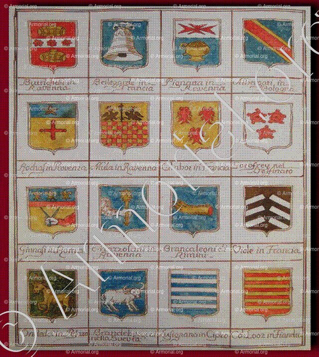 ALBERGATI _Arme de nobili Veneti. 1650._Italia