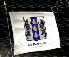 drapeau-des POMMARES_Normandie, Rouen._France