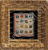 cadre-ancien-or-ALBIZI _Arme de nobili Veneti. 1650._Italia