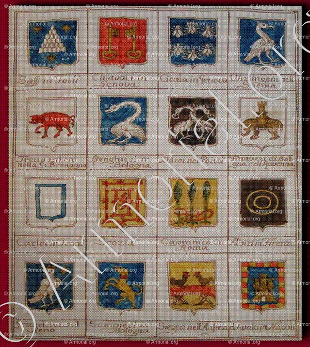 ALBIZI _Arme de nobili Veneti. 1650._Italia