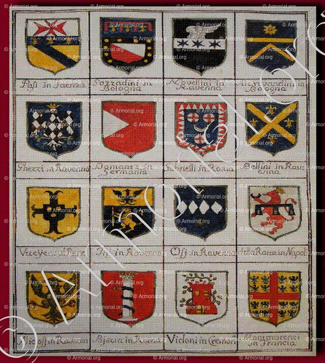 ALIDOFI _Arme de nobili Veneti. 1650._Italia