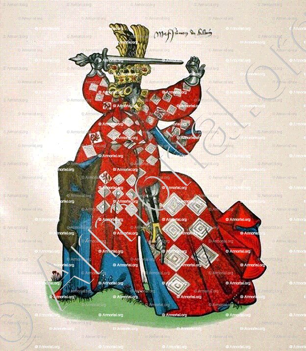 de LALAING_armoiries equestre_France ()