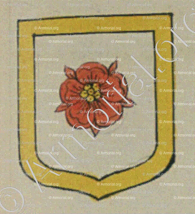 de ROMMINGEN née de MALLENHEIM (Alsace)_Blason enregistré sous le règne de Louis XIV_France