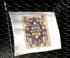 drapeau-BELLOT_Guyenne. Cartouche couleur XVIIe s._France