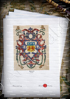 velin-d-Arches-BELLOT_Guyenne. Cartouche couleur XVIIe s._France